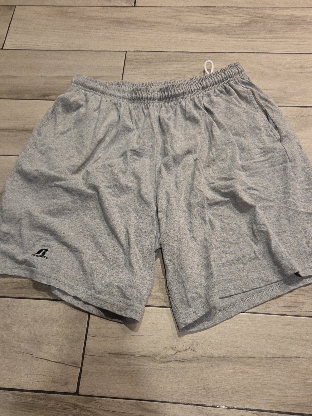 Russell Athletic Men's Light Gray Athletic Shorts